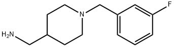 [1-(3-fluorobenzyl)piperidin-4-yl]methylamine Structure