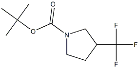 Tert-Butyl 3-(trifluoromethyl)pyrrolidine-1-carboxylate Structure