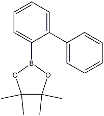 2-(biphenyl-2-yl)-4,4,5,5-tetraMethyl-1,3,2-dioxaborolane 구조식 이미지