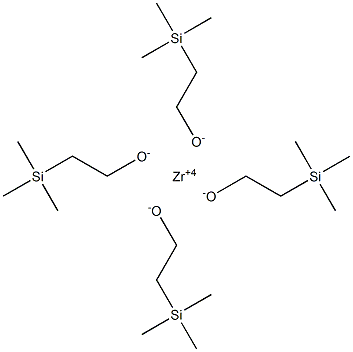 ZIRCONIUM TRIMETHYLSILYLETHOXIDE Structure