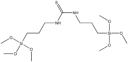 N,N'-BIS(3-TRIMETHOXYSILYLPROPYL)THIOUREA, tech-90 Structure