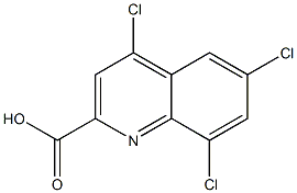 4,6,8-Trichloroquinoline-2-carboxylic acid 구조식 이미지