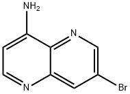 7-BroMo-1,5-naphthyridin-4-aMine Structure