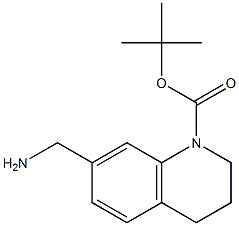 tert-Butyl 7-(aMinoMethyl)-3,4-dihydroquinoline-1(2H)-carboxylate 구조식 이미지