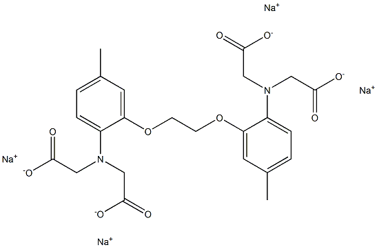 1,2-Bis(2-aMino-5-Methylphenoxy)ethane-N,N,N`,N`-tetraacetic acid tetra SodiuM salt Structure