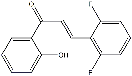 3-(2,6-difluorophenyl)-1-(2-hydroxyphenyl)-2-propen-1-one Structure