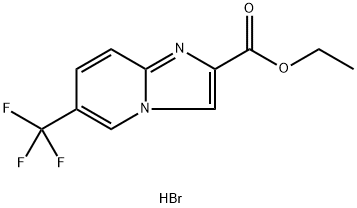6-TrifluoroMethyl-iMidazo[1,2-a]pyridine-2-carboxylic acid ethyl ester hydrobroMide 구조식 이미지
