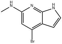 4-broMo-N-Methyl-1H-pyrrolo[2,3-b]pyridin-6-aMine 구조식 이미지