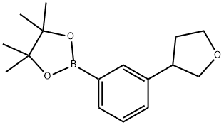 4,4,5,5-tetraMethyl-2-(3-(tetrahydrofuran-3-yl)phenyl)-1,3,2-dioxaborolane Structure