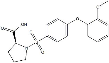 1-[4-(2-Methoxyphenoxy)phenylsulfonyl]-L-proline, 96% Structure