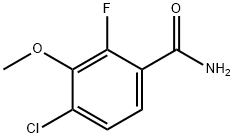 4-Chloro-2-fluoro-3-MethoxybenzaMide, 97% 구조식 이미지