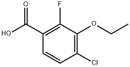 4-Chloro-3-ethoxy-2-fluorobenzoic acid, 97% Structure