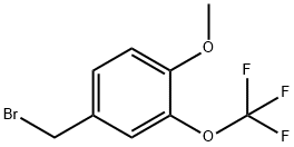 4-메톡시-3-(트리플루오로메톡시)벤질브로마이드 구조식 이미지