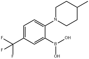 2-(4-Methylpiperidin-1-yl)-5-(trifluoroMethyl)phenylboronic acid Structure