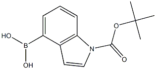 N-BOC-indole-4-boronic acid Structure