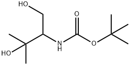 -TERT-BUTYL (1,3-DIHYDROXY-3-METHYLBUTAN-2-YL)CARBAMATE Structure