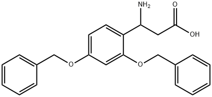 3-AMino-3-[2,4-bis(benzyloxy)phenyl]propanoic Acid 구조식 이미지