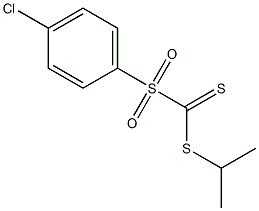 Propan-2-yl (4-chlorophenyl)sulfonylMethanedithioate Structure