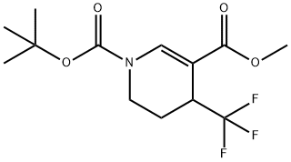 1-tert-butyl 3-Methyl 4-(trifluoroMethyl)-5,6-dihydropyridine-1,3(4H)-dicarboxylate 구조식 이미지