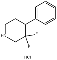 3,3-difluoro-4-phenylpiperidine hydrochloride 구조식 이미지