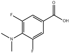 4-(diMethylaMino)-3,5-difluorobenzoic acid 구조식 이미지