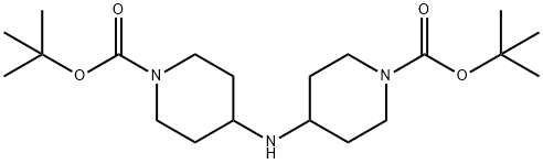 di-tert-butyl 4,4'-azanediyldipiperidine-1-carboxylate 구조식 이미지
