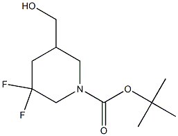 tert-butyl 3,3-difluoro-5-(hydroxyMethyl)piperidine-1-carboxylate Structure