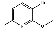 3-broMo-6-fluoro-2-Methoxypyridine 구조식 이미지