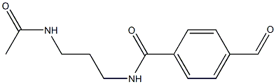 N-(3-acetaMidopropyl)-4-forMylbenzaMide Structure