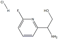 2-aMino-2-(6-fluoropyridin-2-yl)ethanol hydrochloride Structure