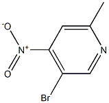 3-BROMO-6-METHYL-4-NITROPYRIDINE 구조식 이미지