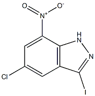 5-Chloro-3-iodo-7-nitro-1H-indazole Structure