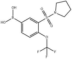 (3-(pyrrolidin-1-ylsulfonyl)-4-(trifluoroMethoxy)phenyl)boronic acid Structure