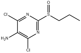 4,6-dichloro-2-(propylsulfinyl)pyriMidin-5-aMine Structure