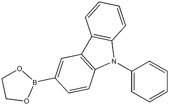 3-(1,3,2-dioxaborolan-2-yl)-9-phenyl-9H-carbazole 구조식 이미지