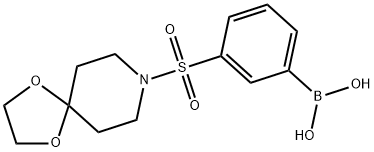 (3-(1,4-dioxa-8-azaspiro[4.5]decan-8-ylsulfonyl)phenyl)boronic acid Structure