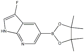 3-FLUORO-5-(4,4,5,5-TETRAMETHYL-1,3,2-DIOXABOROLAN-2-YL)-PYRROLO[2,3-B]PYRIDINE Structure