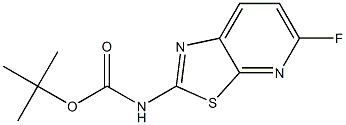 (5-Fluoro-thiazolo[5,4-b]pyridin-2-yl)-carbaMic acid tert-butyl ester 구조식 이미지