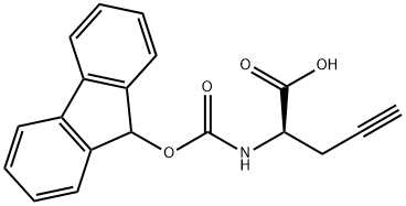 (R)-2-((((9H-Fluoren-9-yl)oxy)carbonyl)aMino)pent-4-ynoic acid Structure