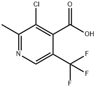 3-chloro-2-Methyl-5-(trifluoroMethyl)isonicotinic acid 구조식 이미지