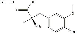 (R)-2-aMino-3-(4-hydroxy-3-Methoxyphenyl)-2-Methylpropanoic acid hydrochloride 구조식 이미지