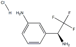 (S)-3-(1-aMino-2,2,2-trifluoroethyl)aniline hydrochloride 구조식 이미지