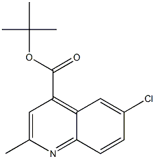 Tert-Butyl 6-Chloro-2-Methylquinoline-4-Carboxylate 구조식 이미지