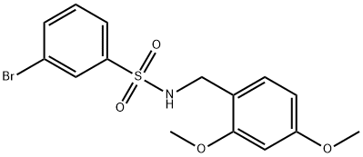 3-broMo-N-(2,4-diMethoxybenzyl)benzenesulfonaMide Structure