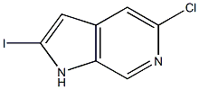 5-chloro-2-iodo-1H-pyrrolo[2,3-c]pyridine Structure