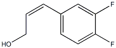 (Z)-3-(3,4-difluorophenyl) prop-2-en-1-ol 구조식 이미지