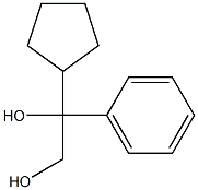 1-cyclopentyl-1-phenylethane-1,2-diol 구조식 이미지