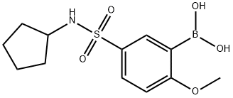 (5-(N-cyclopentylsulfaMoyl)-2-Methoxyphenyl)boronic acid Structure