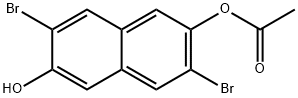 3,7-DibroMo-6-hydroxy-2-naphthyl Acetate Structure