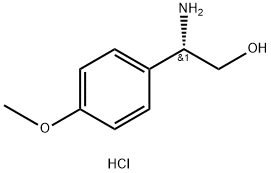 (2S)-2-AMINO-2-(4-METHOXYPHENYL)ETHAN-1-OL HCl Structure